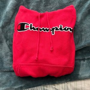 Red Champion Hoodie